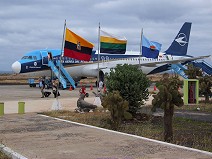 The airport on Baltra Island
